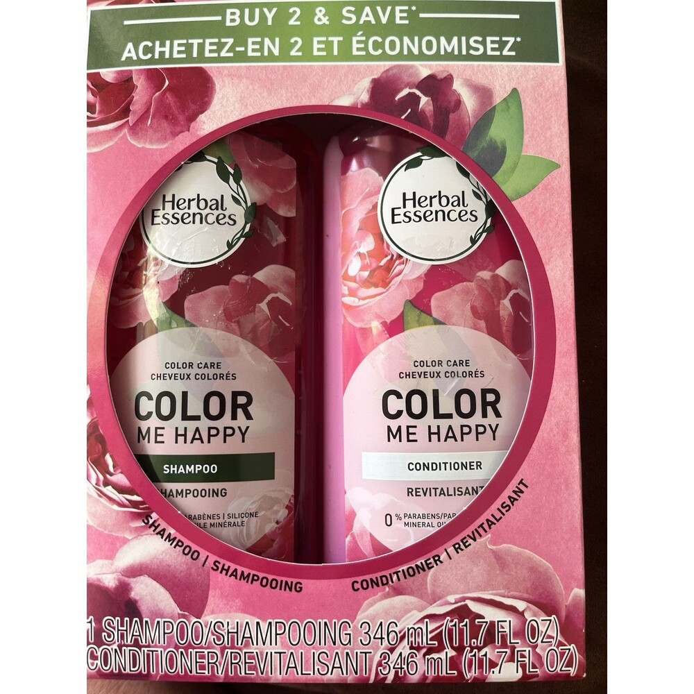 Herbal Essences shampoo and conditioner Color Me Happy Each Bottle 11.7 Oz